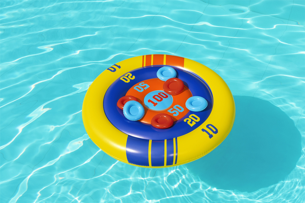 Scut gonflabil cu frisbee 140 cm Bestway 52566 pentru joaca in piscina [2]