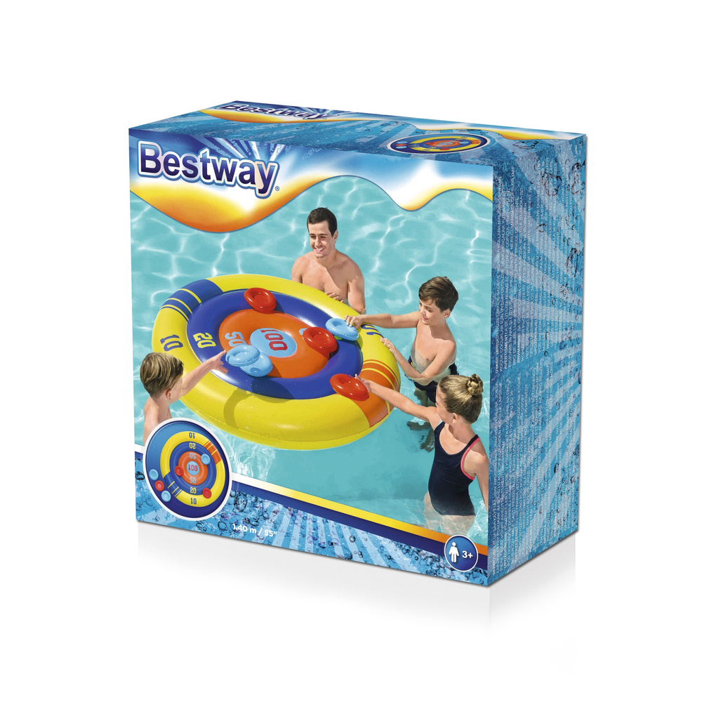 Scut gonflabil cu frisbee 140 cm Bestway 52566 pentru joaca in piscina [5]