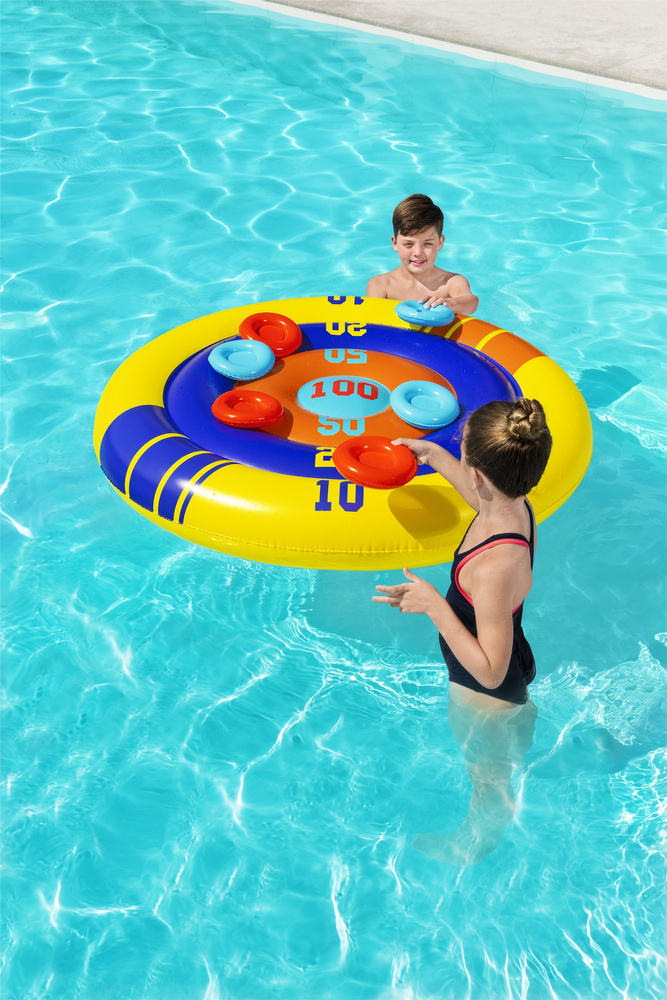 Scut gonflabil cu frisbee 140 cm Bestway 52566 pentru joaca in piscina [3]