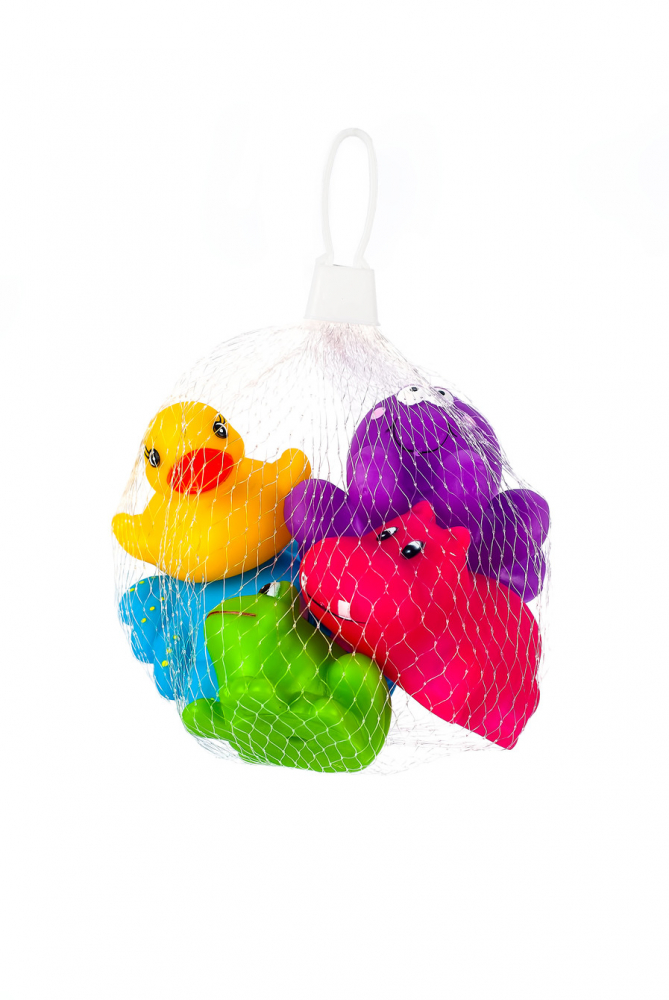 Set 4 jucarii pentru baie Akuku, Multicolor, 6 luni+ [2]