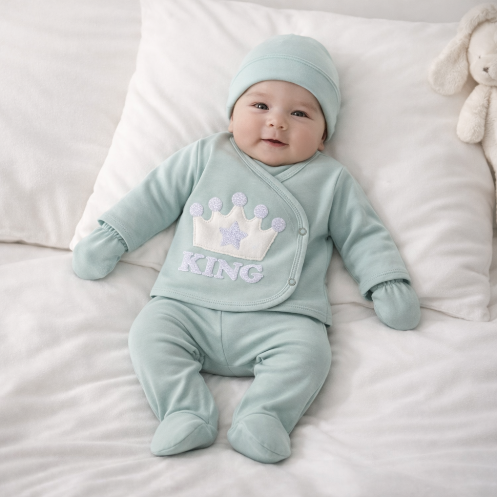 Set  5 piese pentru bebelusi 0-3 luni KING [2]