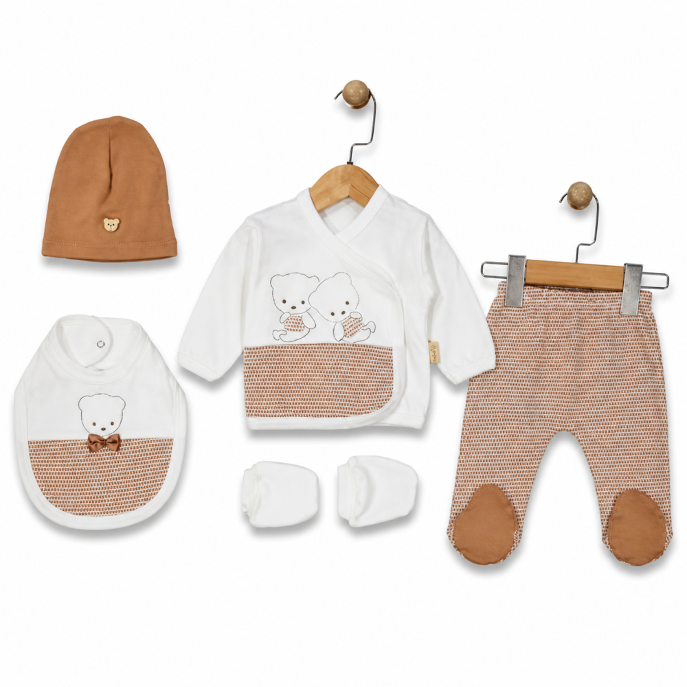 Set 5 piese pentru nou nascuti, model cu Ursuleti MARO [2]