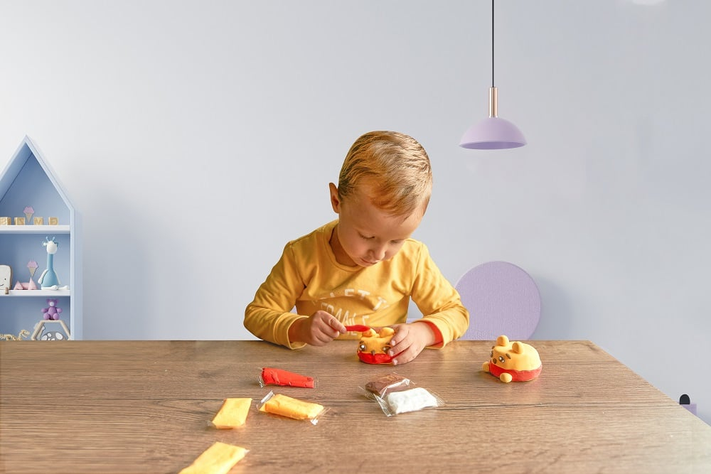 Set Air Clay cu argila usoara pentru modelaj Lovin - 6 culori - Squishy Hero - Squiny Pooh [4]