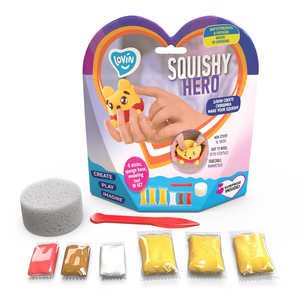 Set Air Clay cu argila usoara pentru modelaj Lovin - 6 culori - Squishy Hero - Squiny Pooh [3]