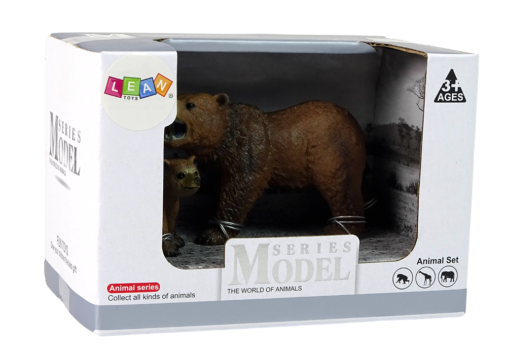 Set de 2 figurine Urs grizzly cu pui [3]