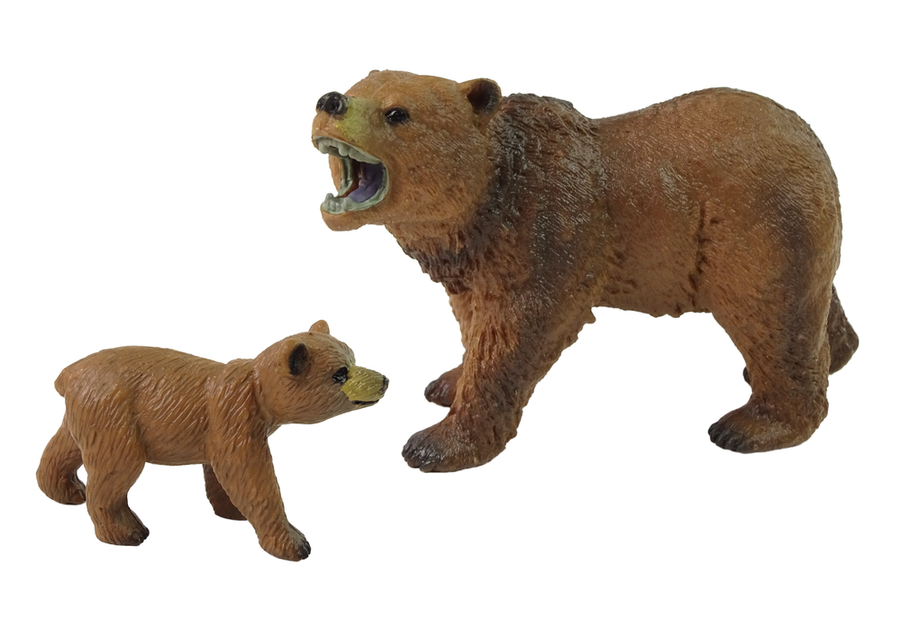 Set de 2 figurine Urs grizzly cu pui [2]