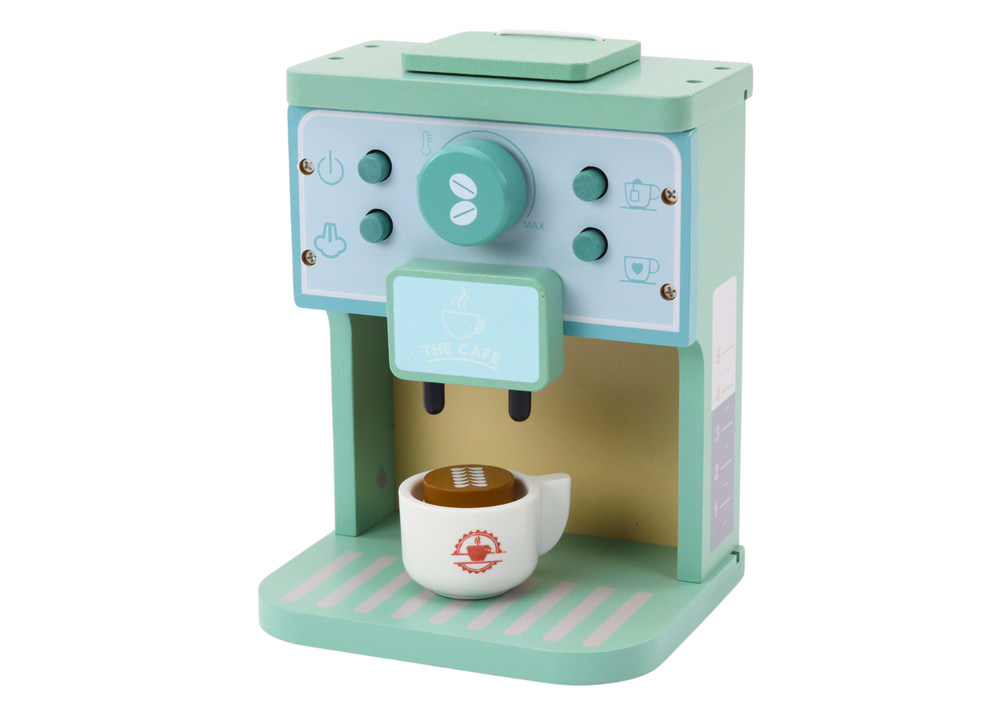 Set de cafetiere din lemn, electrocasnice, cești, lapte [2]