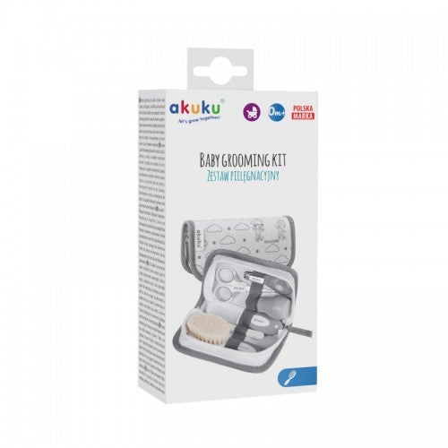 Set de ingrijire Bebelusi - Akuku Hooligans, Gri [5]