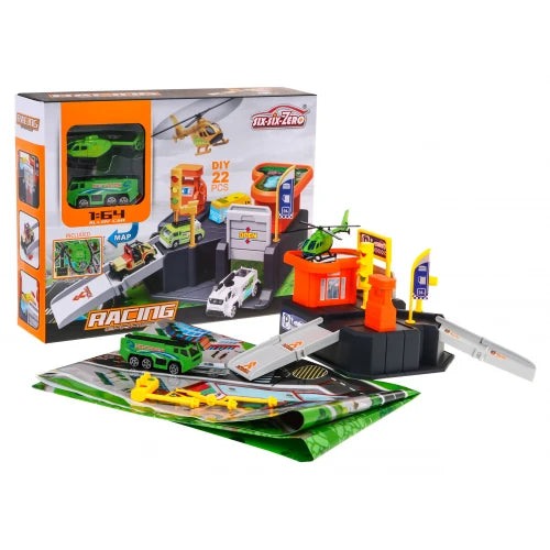 Set de joaca cu parcare, 22 piese, Multicolor [1]