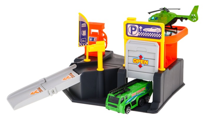 Set de joaca cu parcare, 22 piese, Multicolor [3]