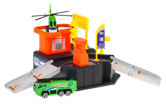 Set de joaca cu parcare, 22 piese, Multicolor [2]