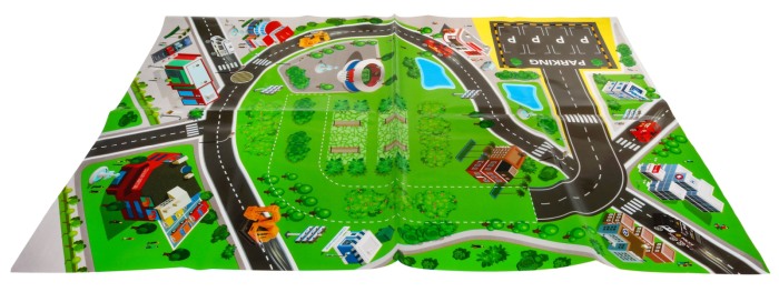 Set de joaca cu parcare, 22 piese, Multicolor [9]