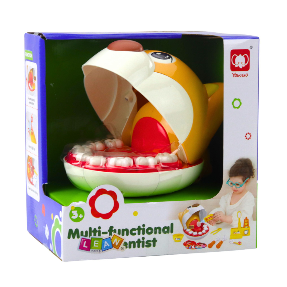 Catel la dentist jucarie doctor cu dinte bolnav [5]