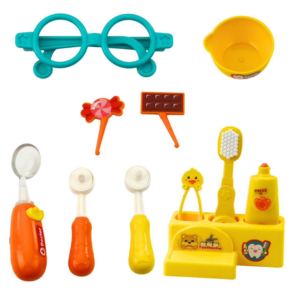 Catel la dentist jucarie doctor cu dinte bolnav [4]