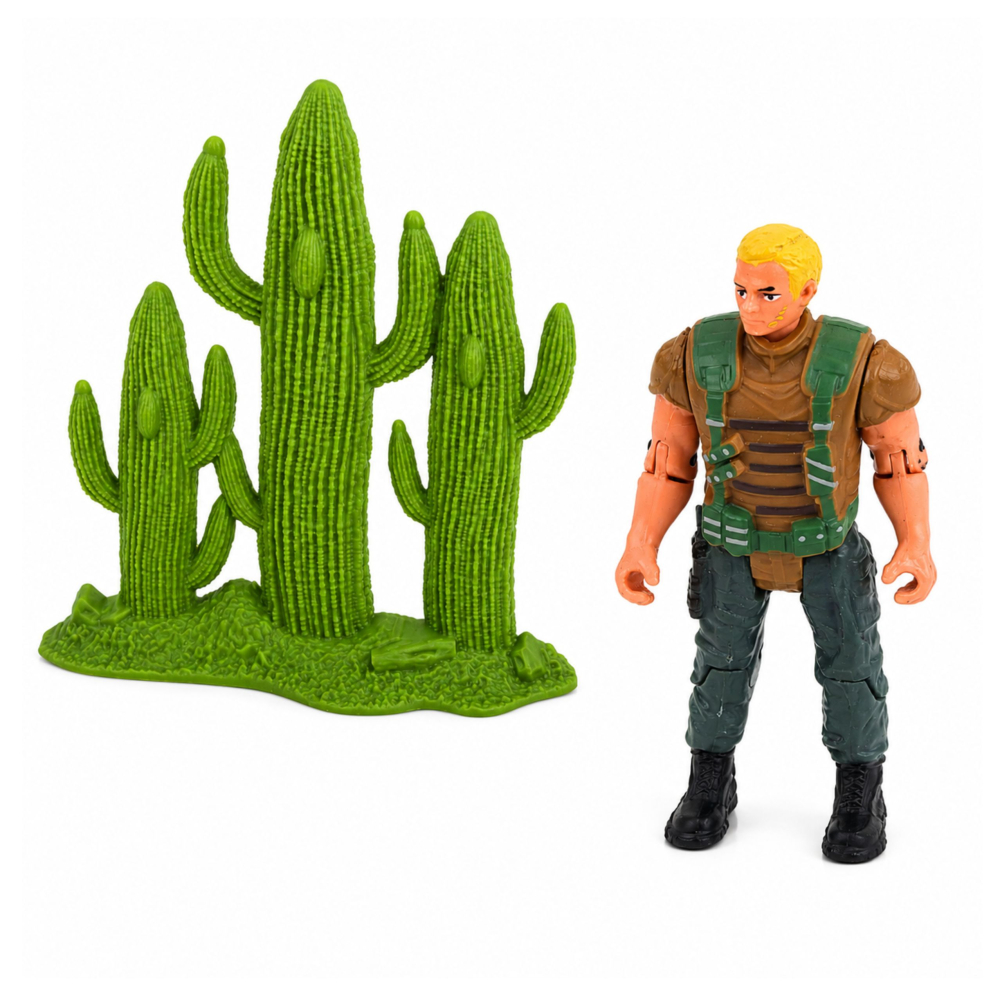 Set dinozaur LEAN Toys cu figurina de vanator, membre mobile, plasa si accesorii 3 ani+ [3]
