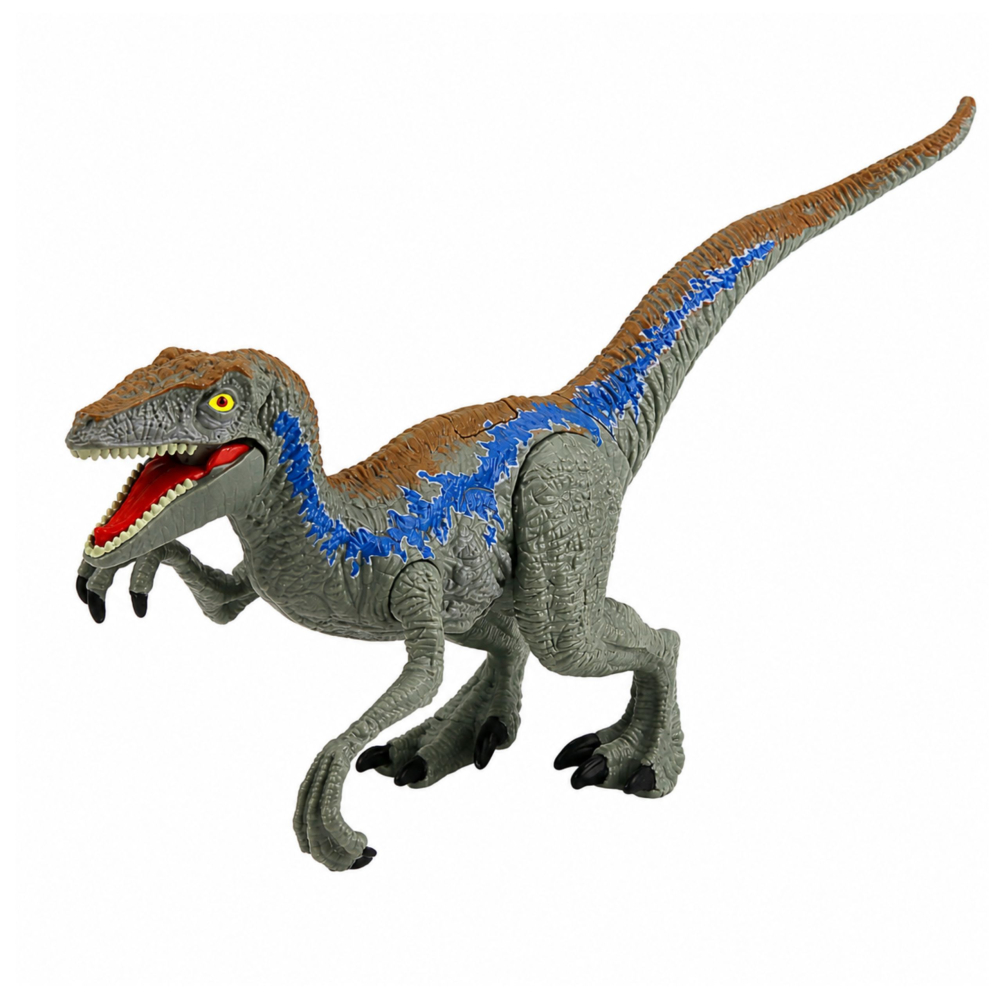 Set dinozaur LEAN Toys cu figurina de vanator, membre mobile, plasa si accesorii 3 ani+ [2]