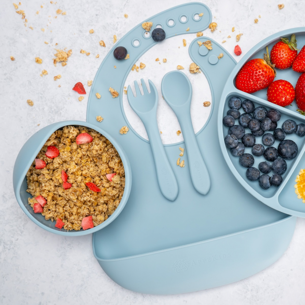 Set Diversificare, AppeKids, 100% Silicon, Classic - Albastru [3]