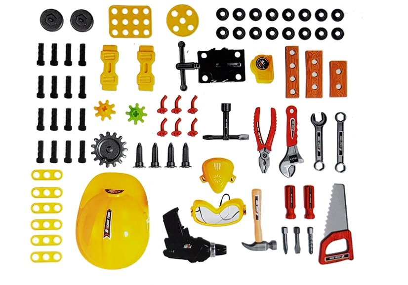 Set DIY atelier valiza 3in1 cu baterii 85 elemente 56cm [5]