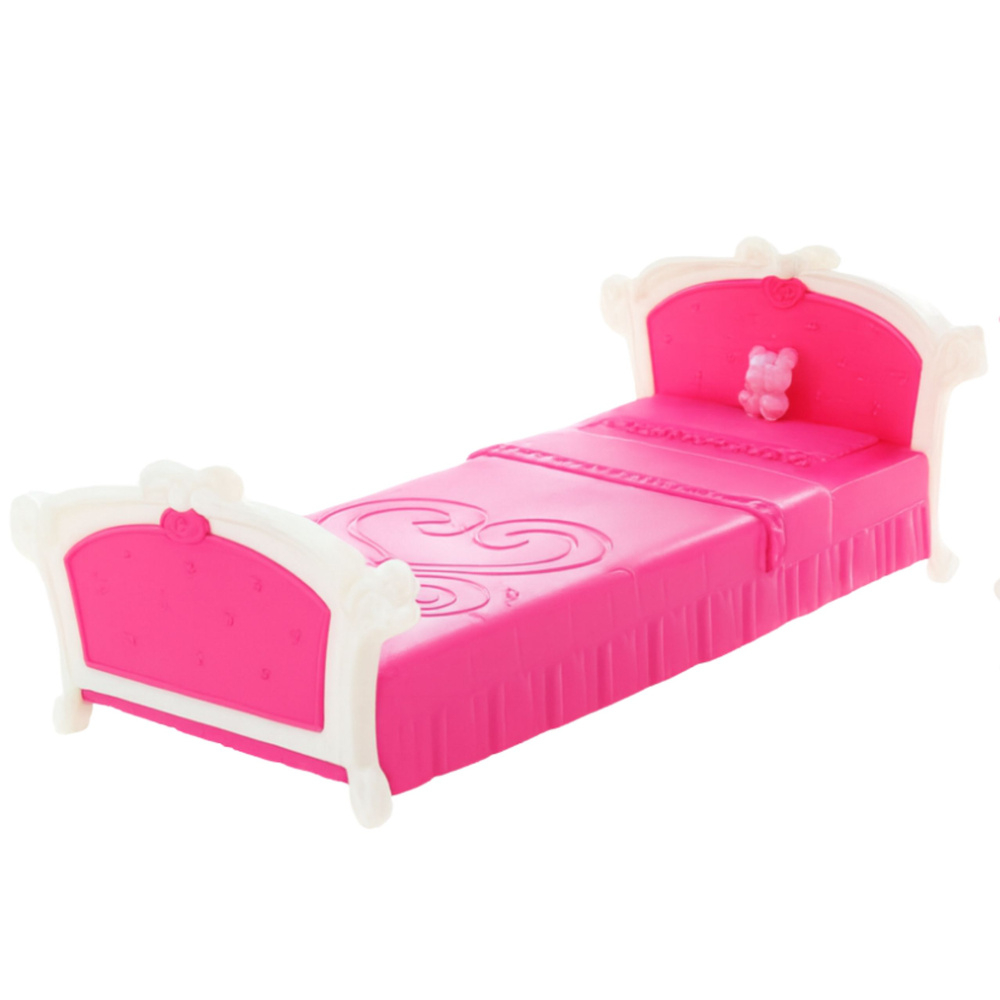 Set Dormitor pentru Papusi cu Pat, Masuta de Toaleta si Scaun [3]