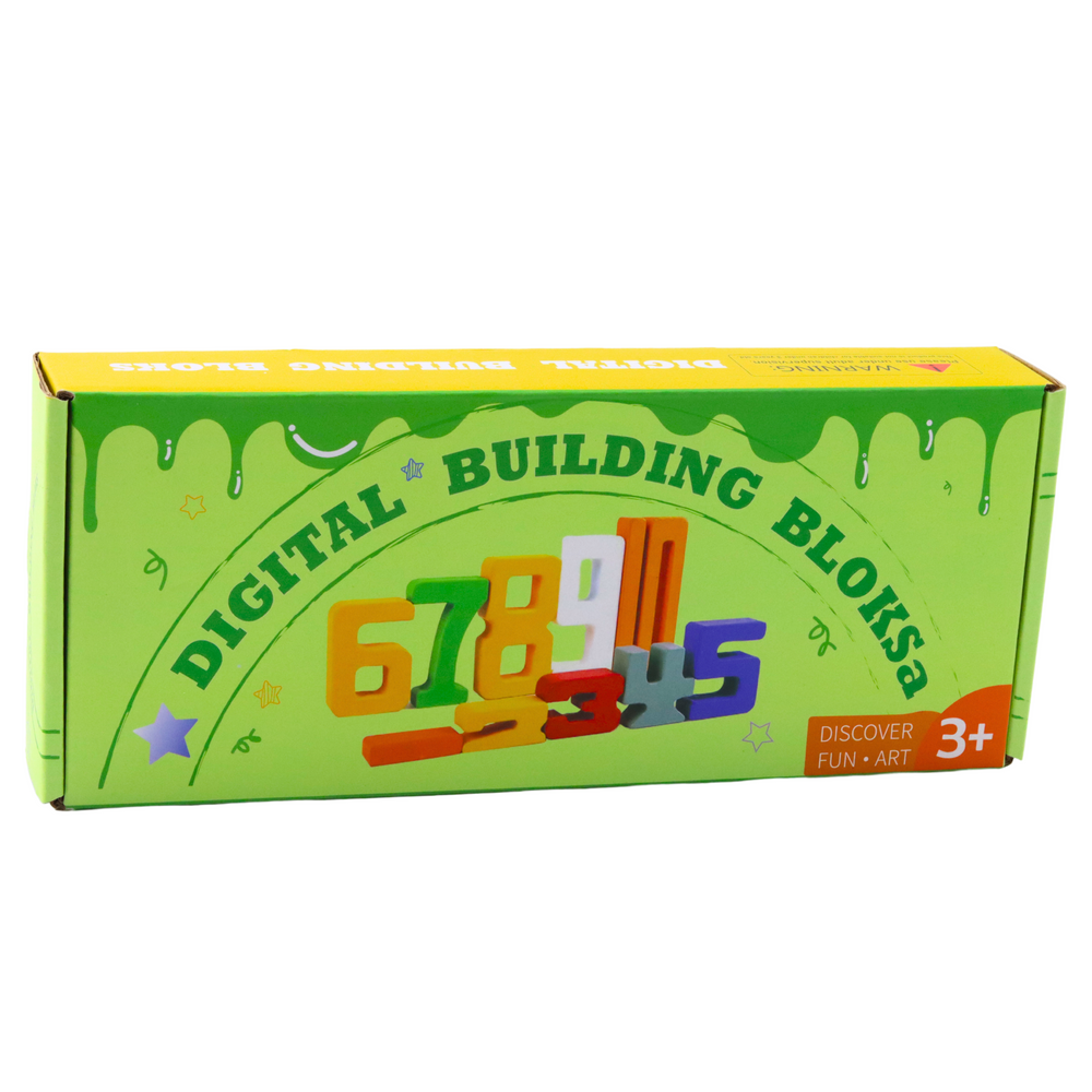 Set Educativ din Lemn cu Cifre pentru Invatat Matematica, 28 Piese + 2 Zaruri [4]