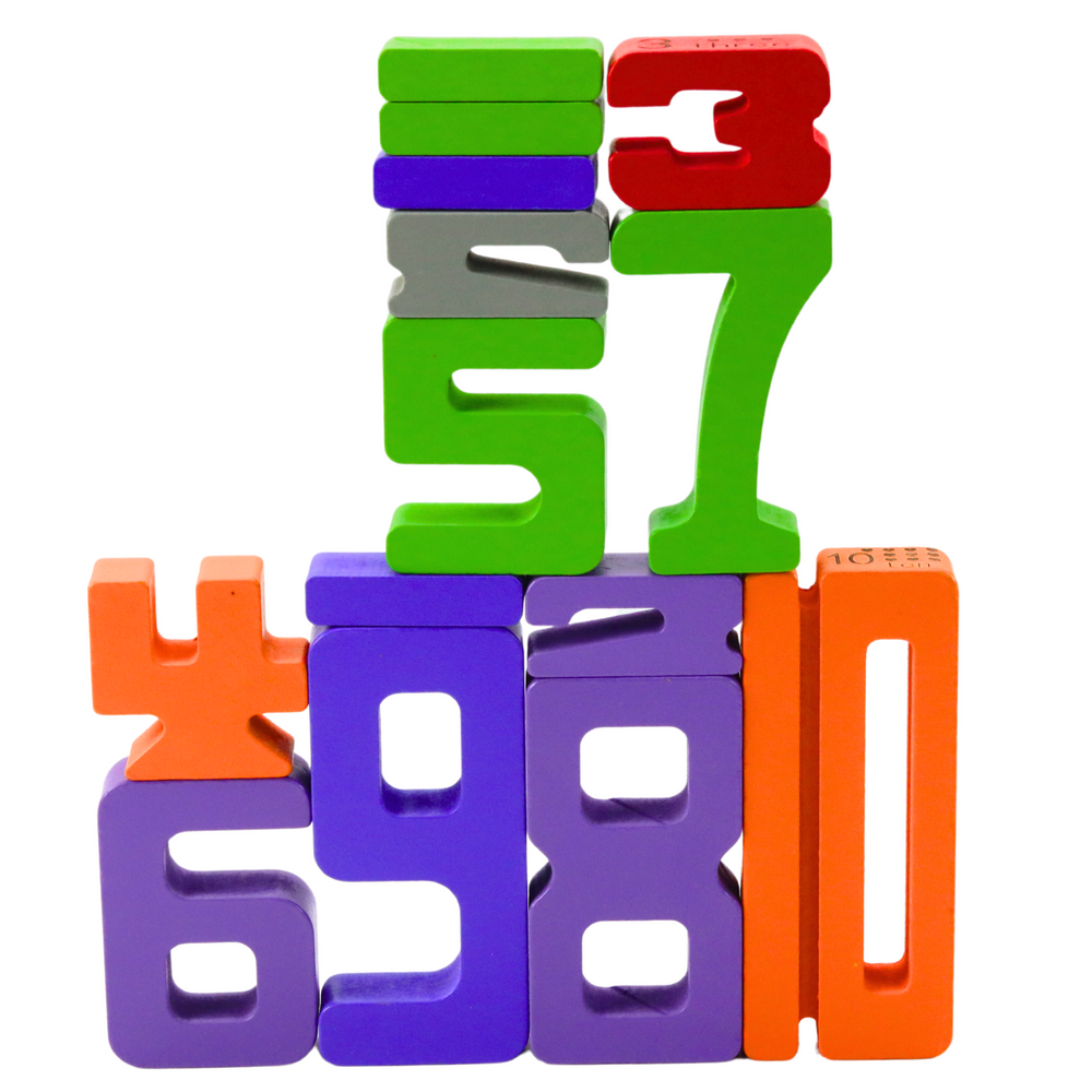 Set Educativ din Lemn cu Cifre pentru Invatat Matematica, 28 Piese + 2 Zaruri [2]