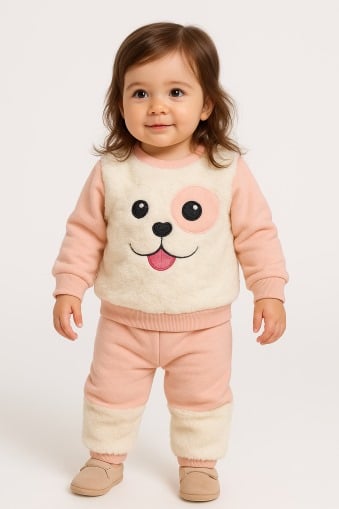 Set hanorac si pantaloni asortati fetite [2]