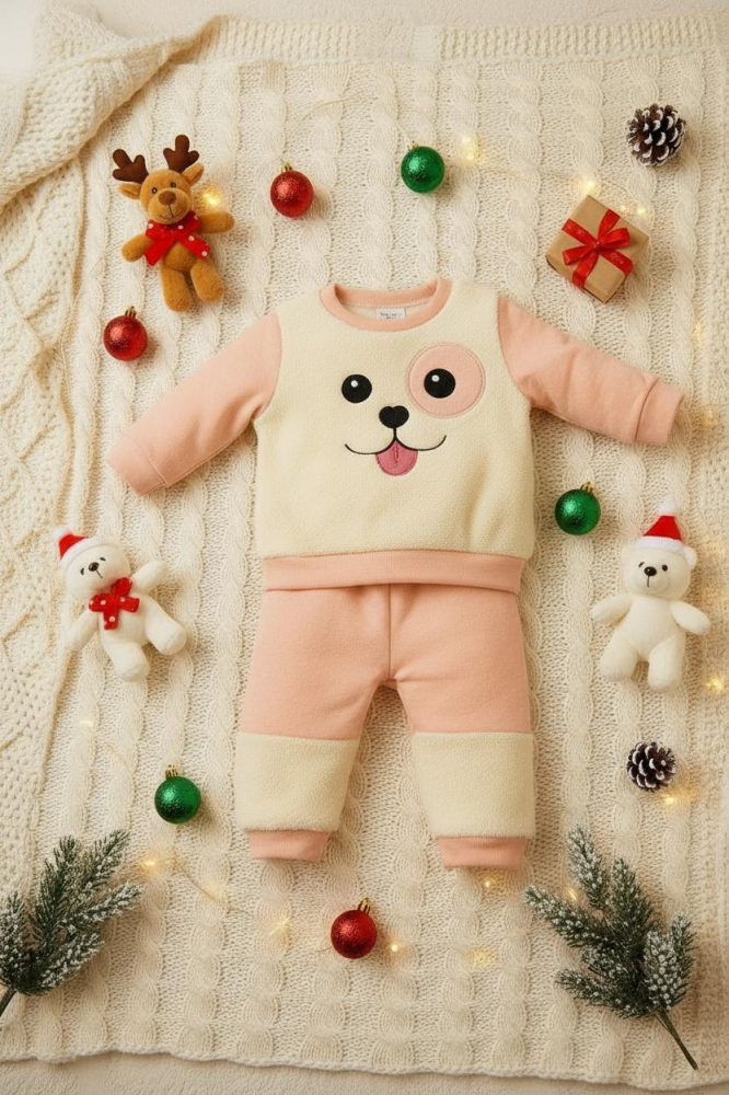 Set hanorac si pantaloni asortati fetite [4]