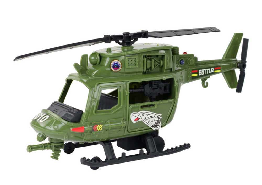 Set joaca copii elicopter figurina vehicul tactic turn control lumini sunete [3]