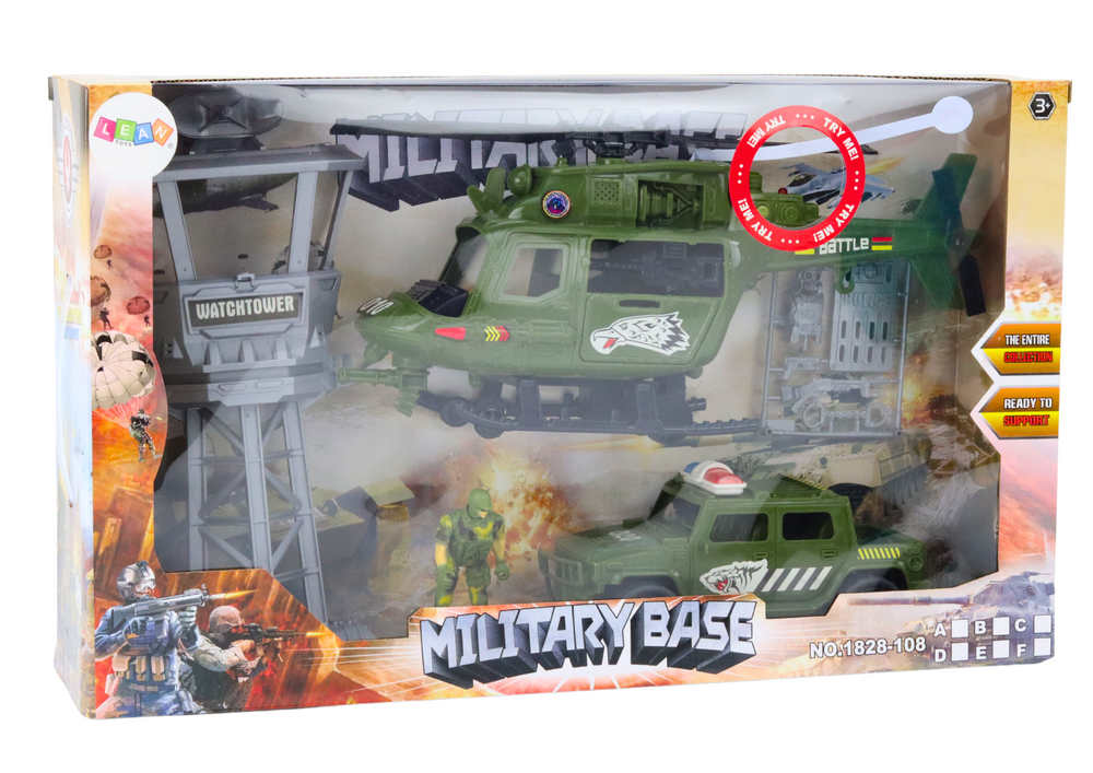 Set joaca copii elicopter figurina vehicul tactic turn control lumini sunete [6]