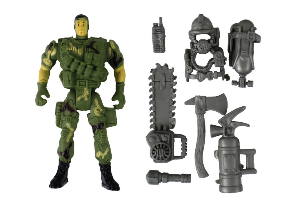 Set joaca copii elicopter figurina vehicul tactic turn control lumini sunete [5]