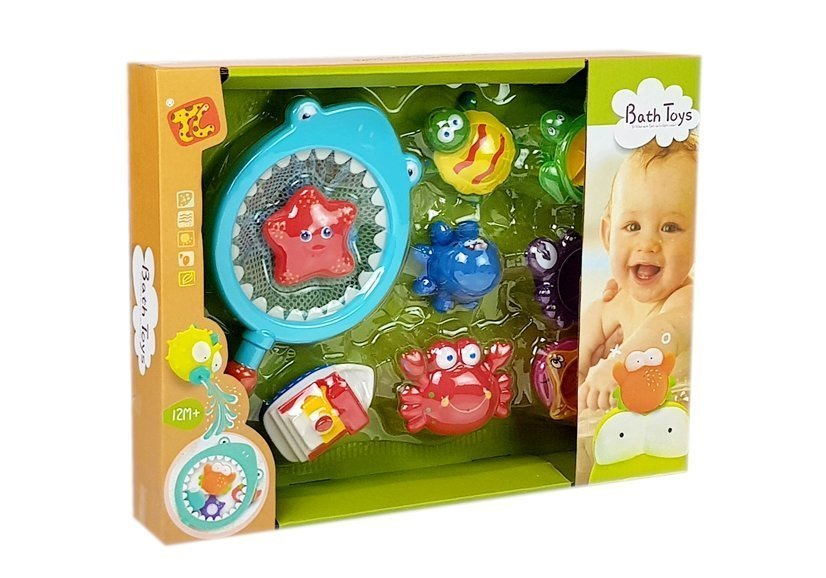 set-jucarii-baie-plasa-pescuit-animalute-bebelusi-baita-apa-Bebelul [8]