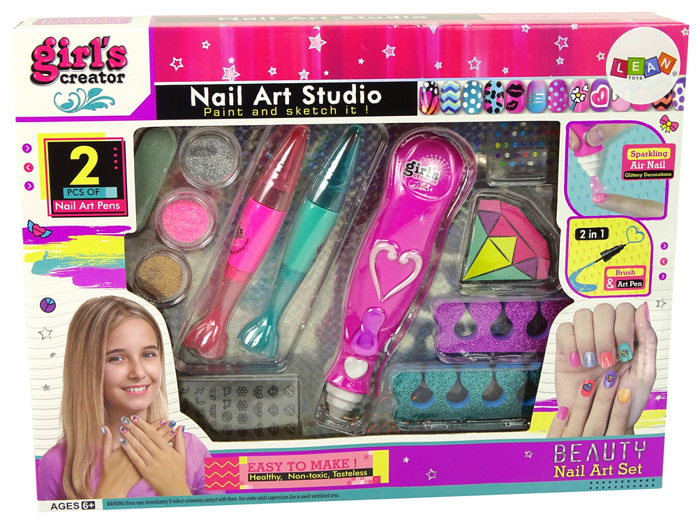 set-manichiura-pixuri-unghii-glitter-diamante-fetite-Bebelul [3]