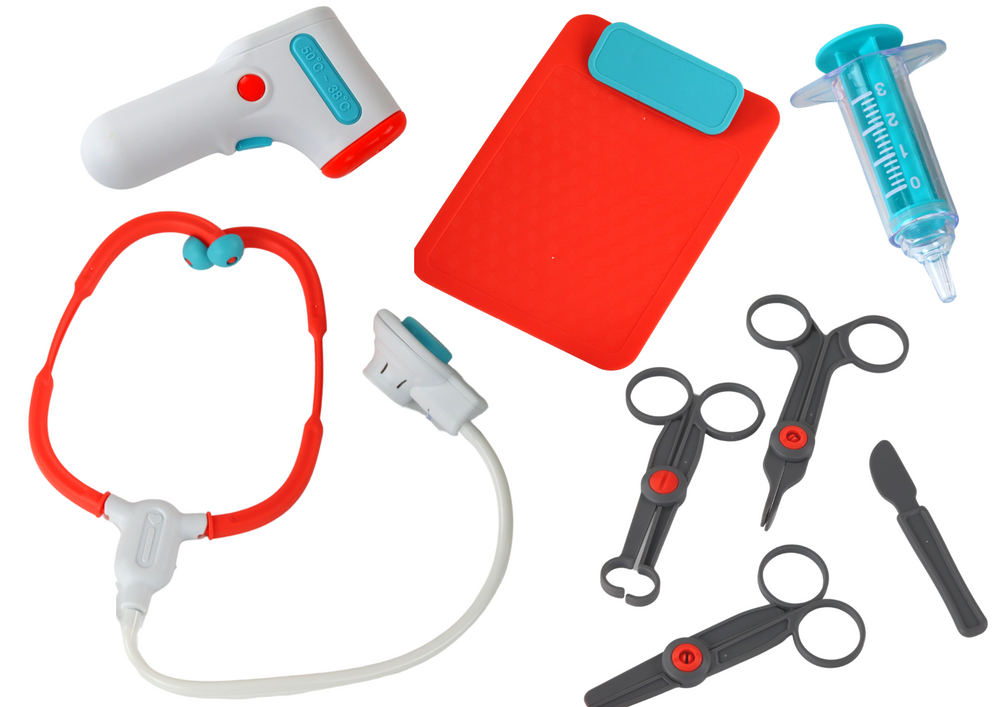 Set mic doctor cu carucior medical raze X ECG accesorii [2]