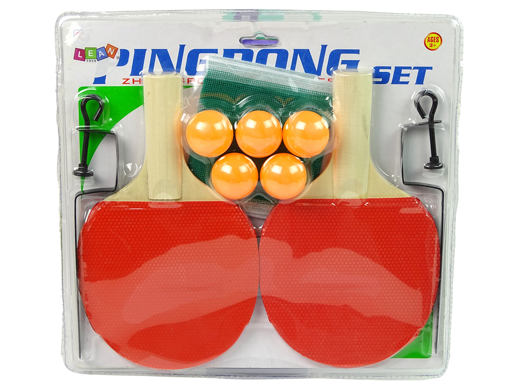 Set de Tenis de Masa Ping-Pong cu Palete, Fileu si 5 Mingi [1]