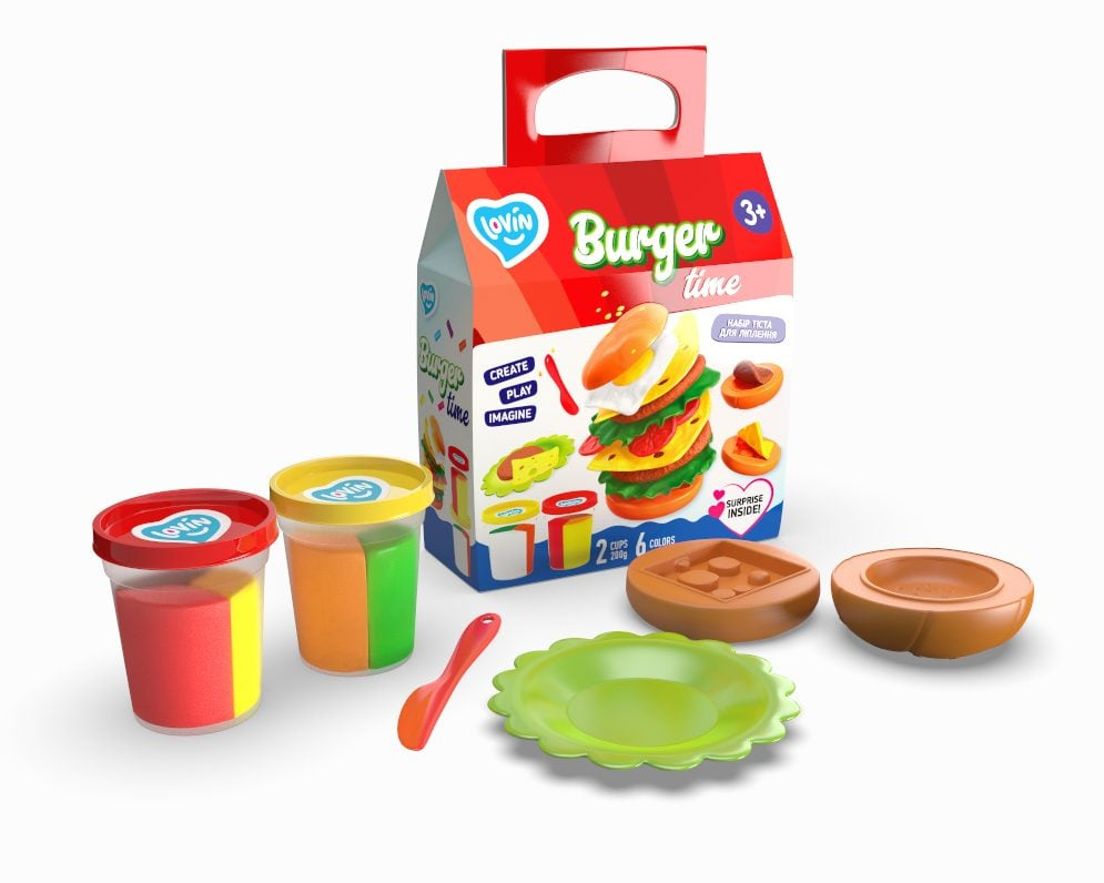Set plastilina 100% ECO, Lovin'Do, Burger Time [2]