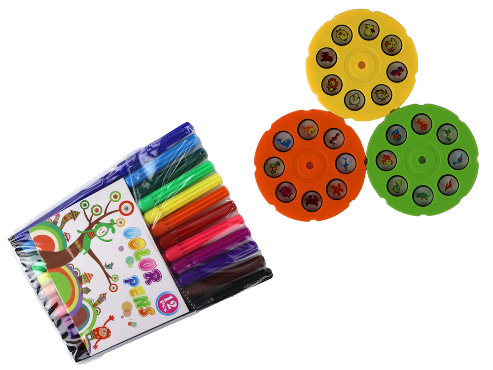 Set Proiector Copii Dinozaur cu Sunete si Desene – 3 Discuri, 12 Markere [3]