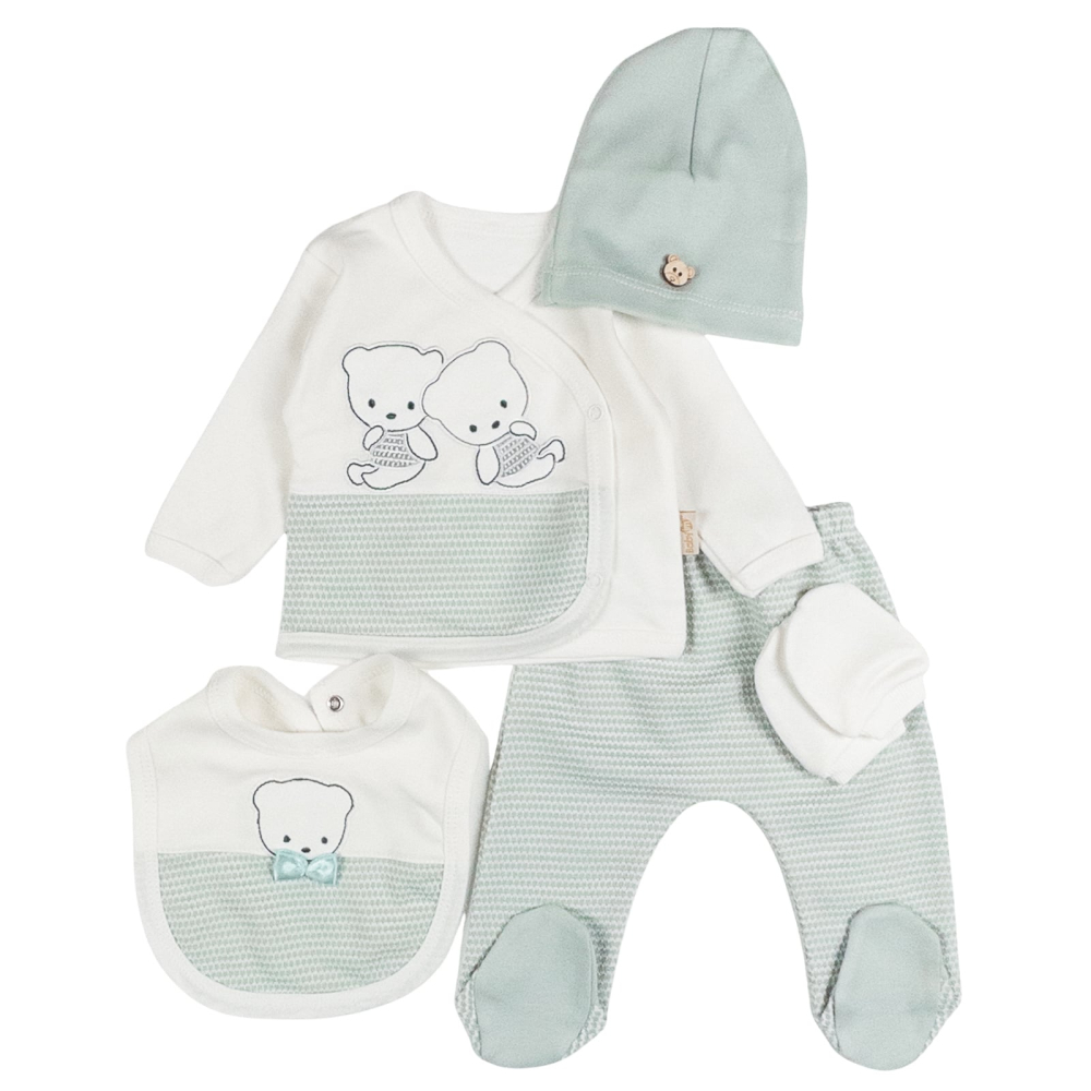 Set 5 piese pentru nou nascuti, model cu Ursuleti [2]