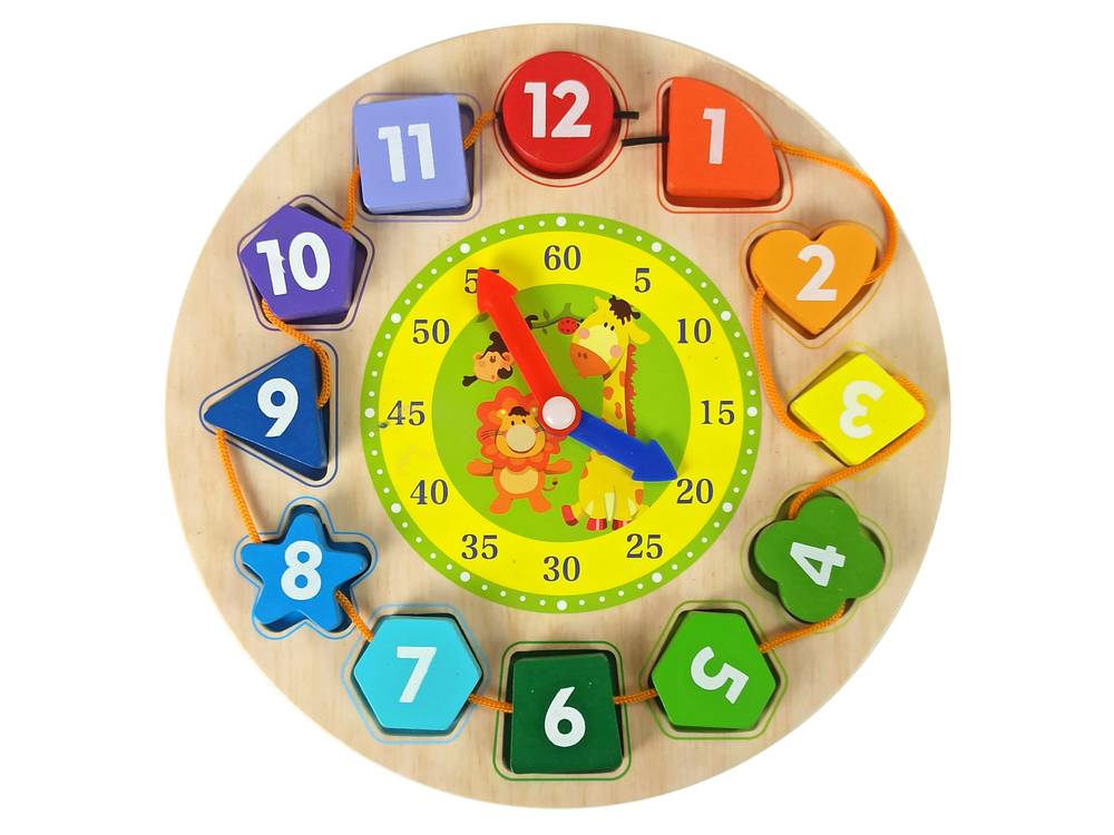 ceas-educativ-din-lemn-sortator-forme-culori-Bebelul [4]