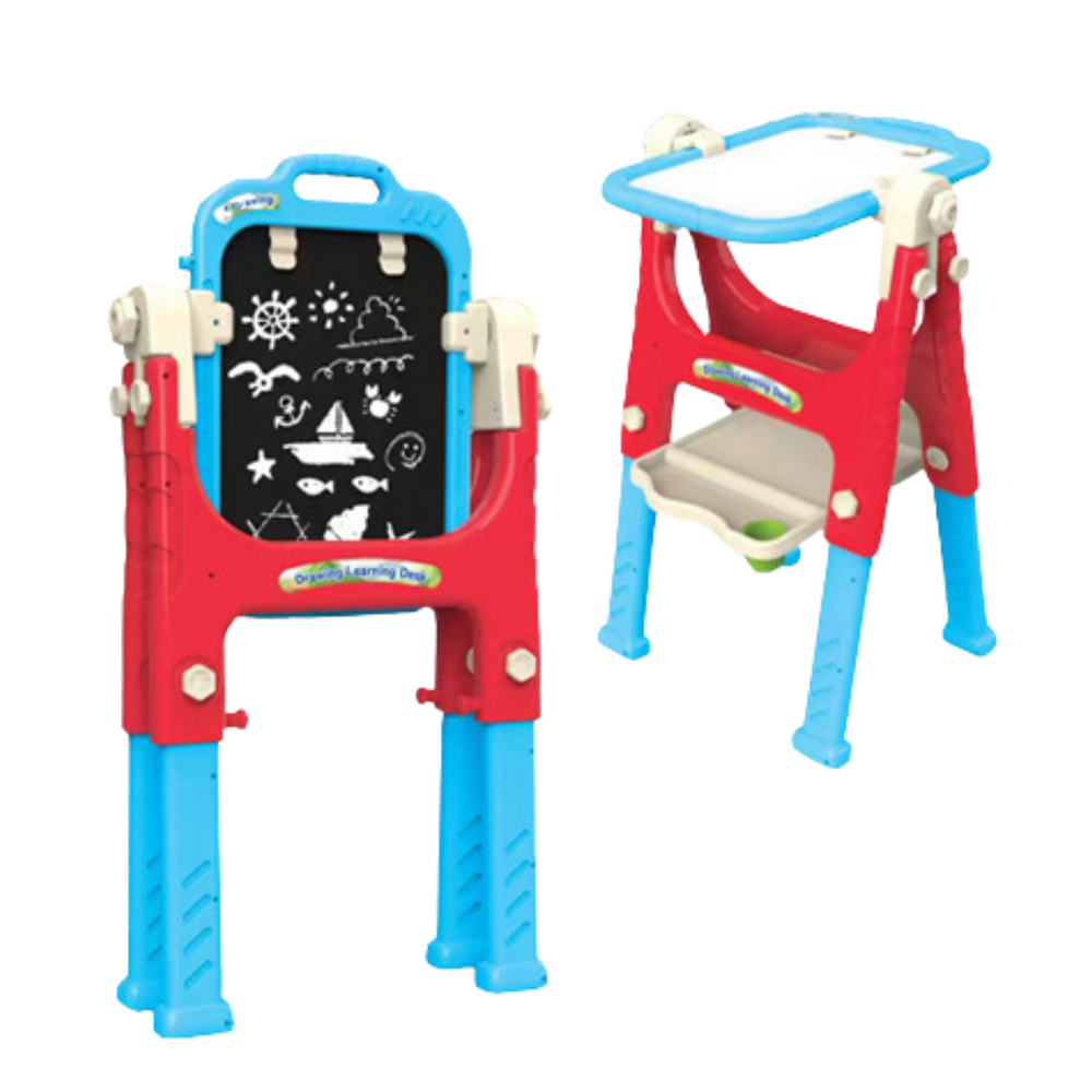 Tabla Educationala 5in1 cu Scaun Multifunctionala Accesorii Albastru [5]