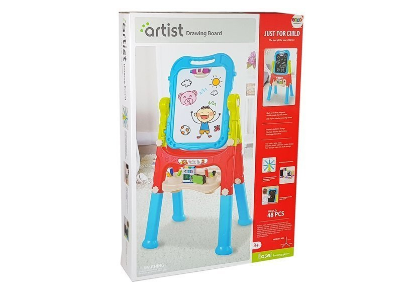 tabla-magnetica-copii-dubla-rosie-albastra-accesorii-rotativa-Bebelul [7]