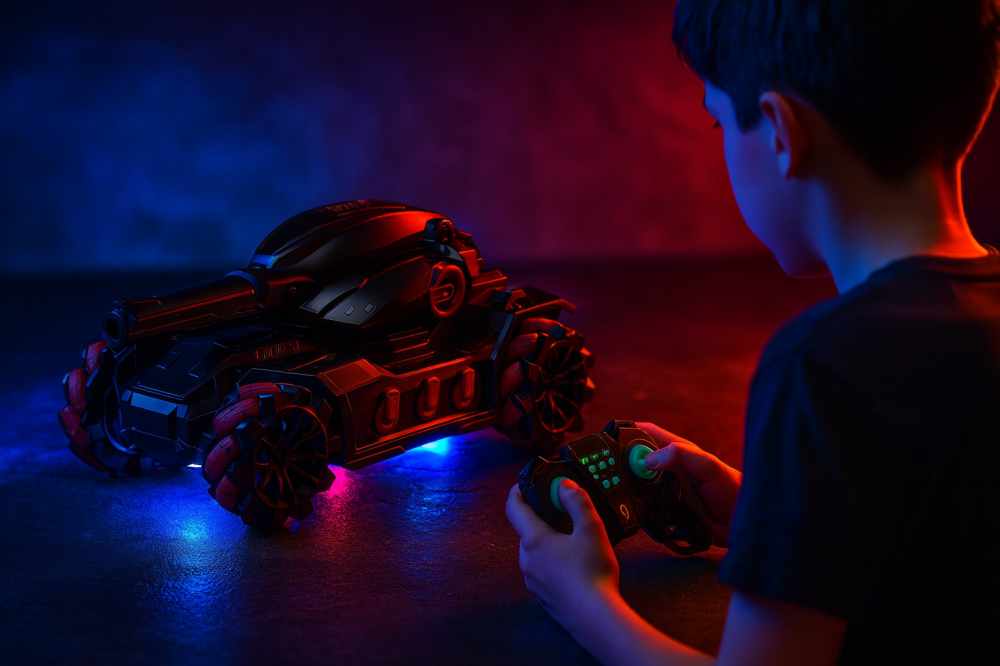 Tanc RC Tank Fight – Water Bomb, 360° si Control Gesturi [8]