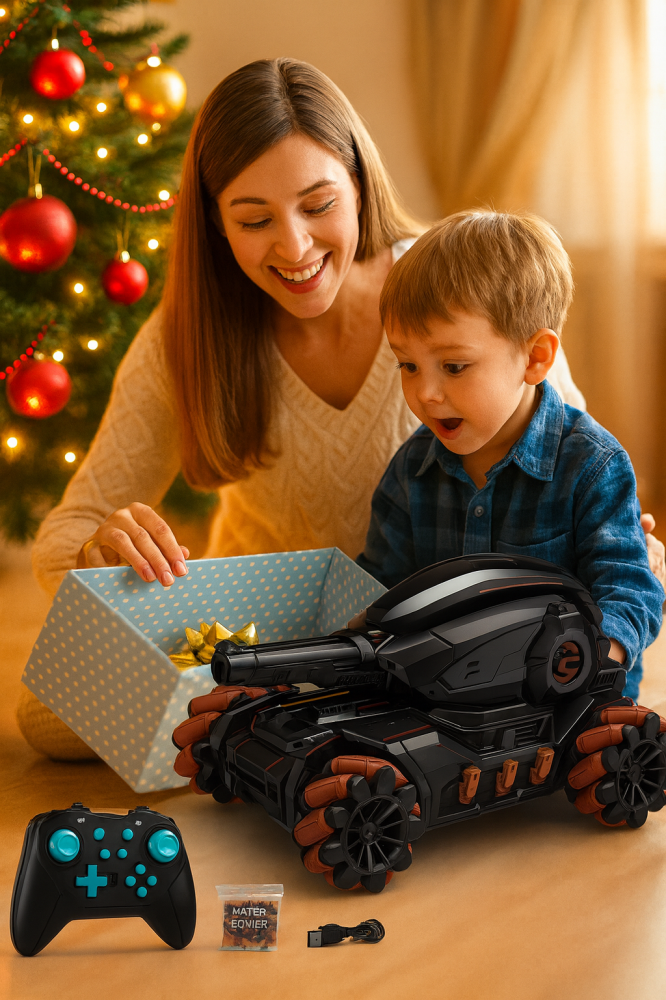 Tanc RC Tank Fight – Water Bomb, 360° si Control Gesturi [7]