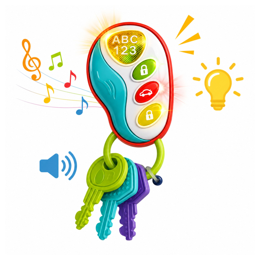 Telecomanda interactiva cu chei pentru bebelusi, 1 an+ [4]