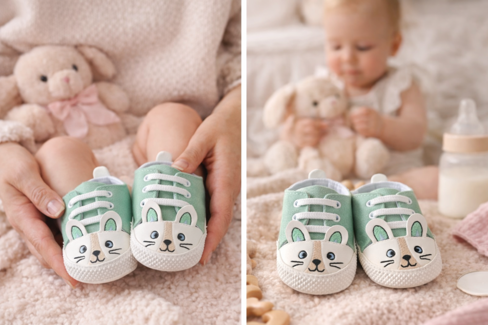 Tenisi bebelusi pisicuta verde talpa alba Leoncino [2]