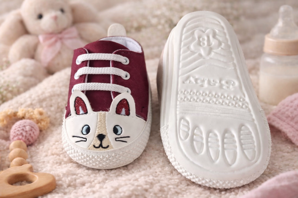 Tenisi bebelusi pisicuta visiniu talpa alba LEONCINO [3]