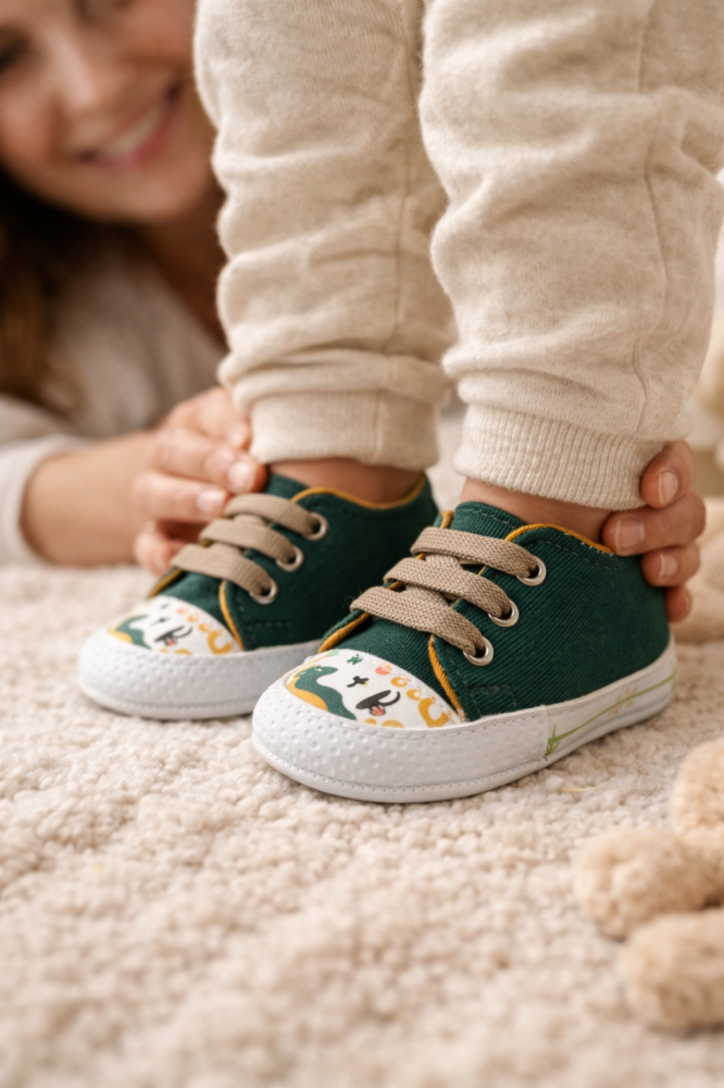 Tenisi verzi bebe imprimeu safari - Patinni [5]