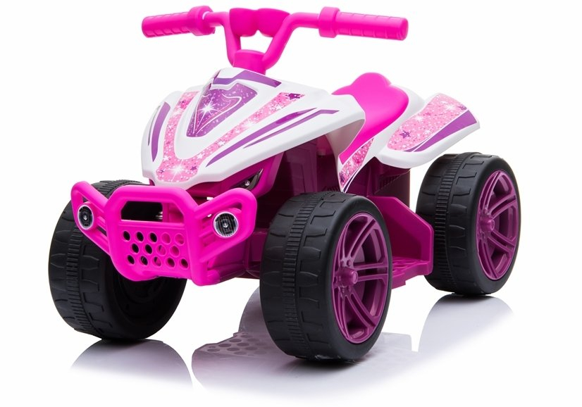 Mini ATV Electric pentru Copii TR1805, Alb-Roz [3]