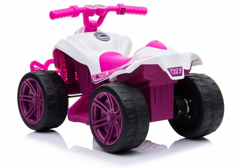 Mini ATV Electric pentru Copii TR1805, Alb-Roz [4]