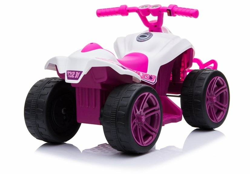Mini ATV Electric pentru Copii TR1805, Alb-Roz [6]