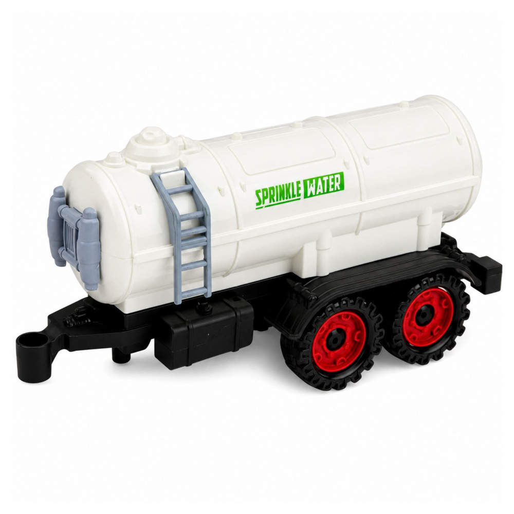 Tractor agricol cu cisterna, tractiune prin frictiune, 34 cm, verde-alb, 3 ani+ [6]